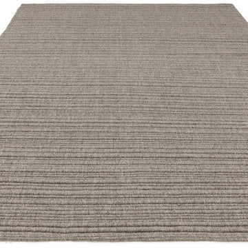 Ravine Modern Plain Linear Hand-Woven Textured Irregular Ridges Looped Ribbed Pile Low Profile Wool Griege Rug-Asiatic Carpets-Rug Love - The Most Loved Rug Store